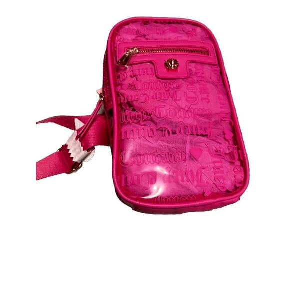 JUICY COUTURE Bag Heart Juicy Pink Beachin Sling NWT - Picture 1 of 3